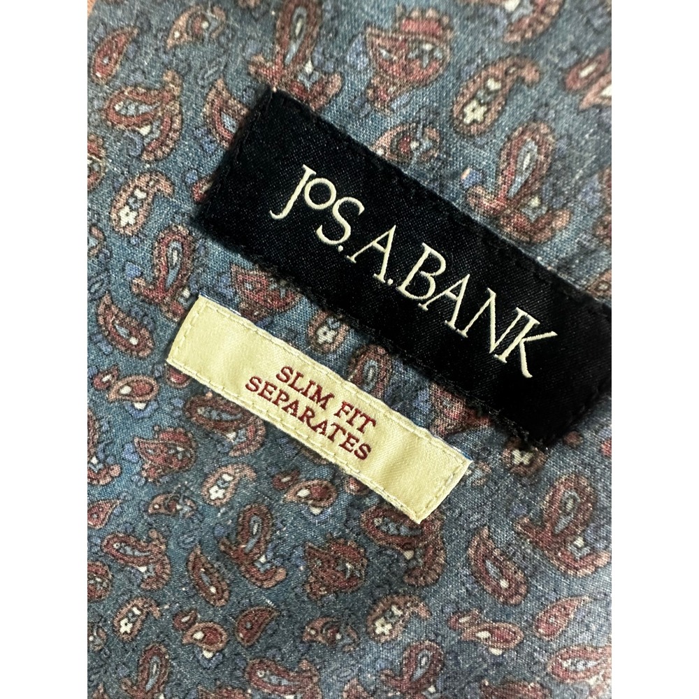 Jos A Bank Linen Suit 42L 34x34 Pink Slim Fit Linen Cotton Blend Separates - Picture 13 of 16